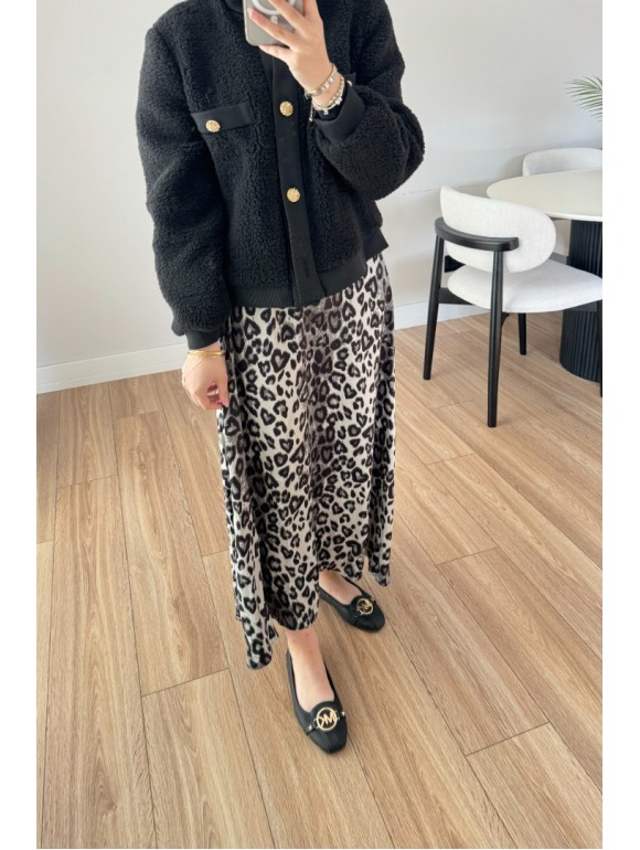 LEOPAR ETEK SİYAH-BEYAZ