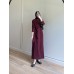 KETY ELBİSE BORDO