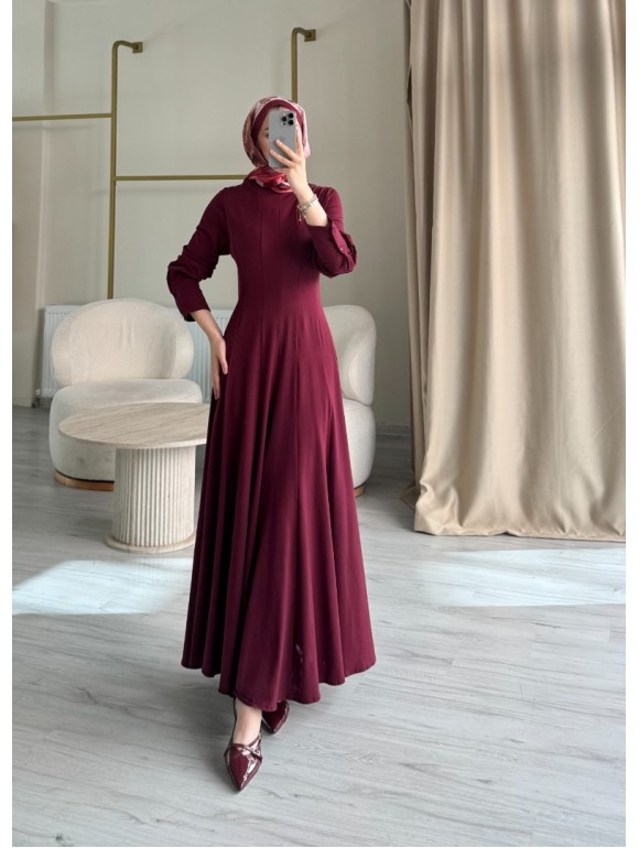 FENDALL ELBİSE BORDO