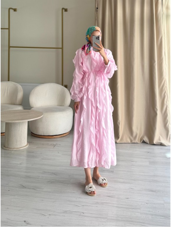 BELARUS ELBİSE PEMBE