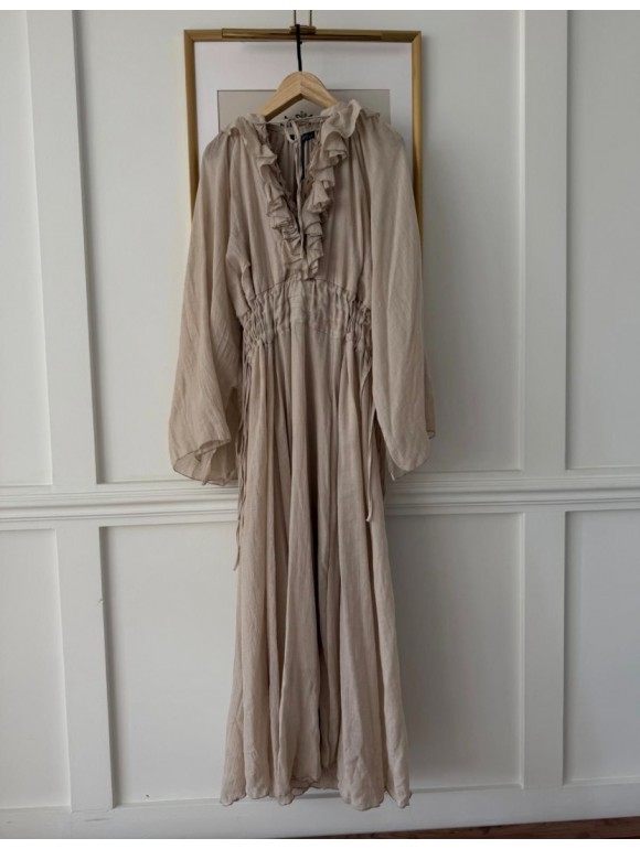 BOHO ELBİSE BEJ