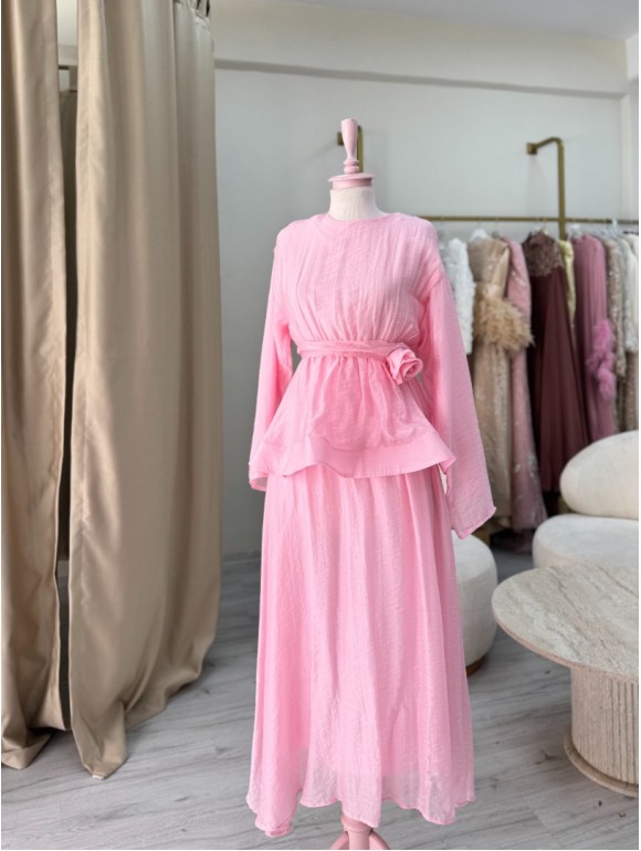 CİNDY ELBİSE PEMBE