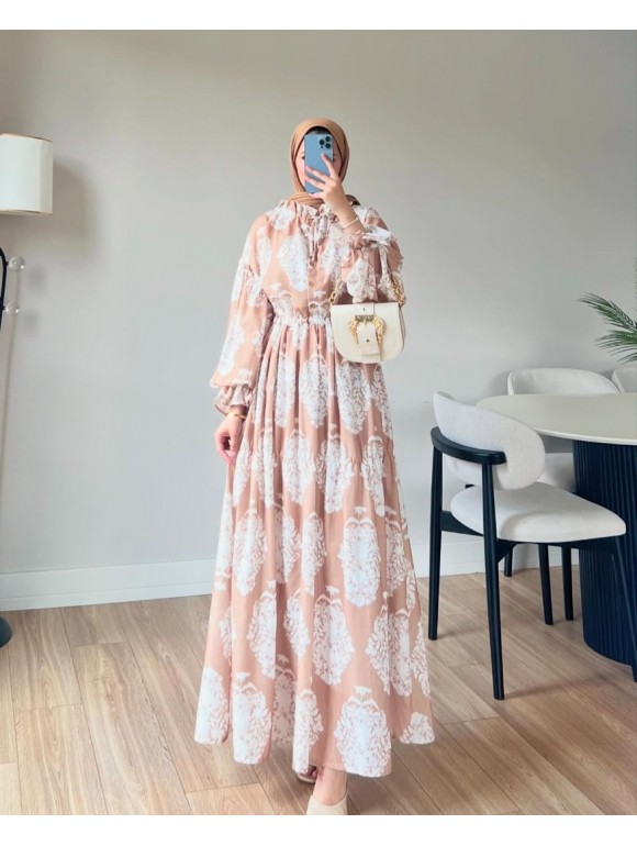 SHEL ELBİSE CAMEL