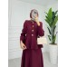 POLİNA ETEKLİ TAKIM BORDO