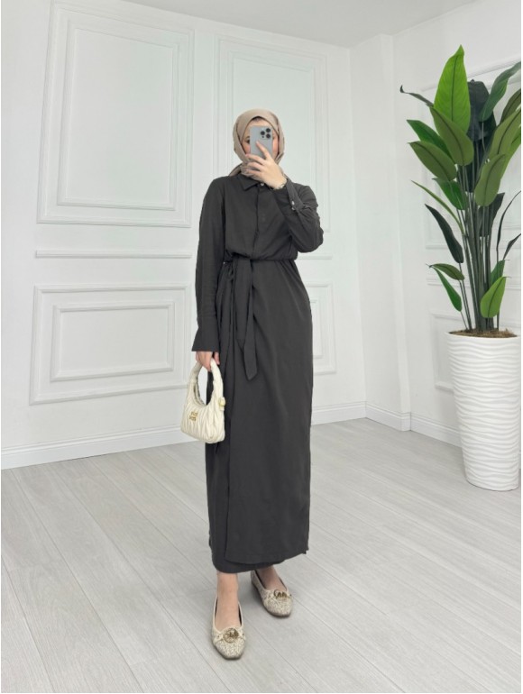 KETY ELBİSE SOFT KAHVE