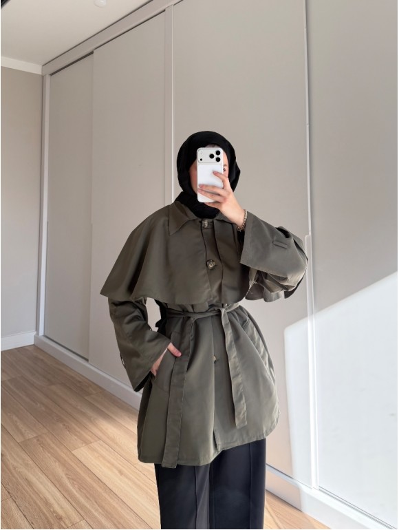 LUNA KISA TRENÇ HAKİ