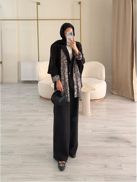 BLOUR CEKET TAKIM SİYAH