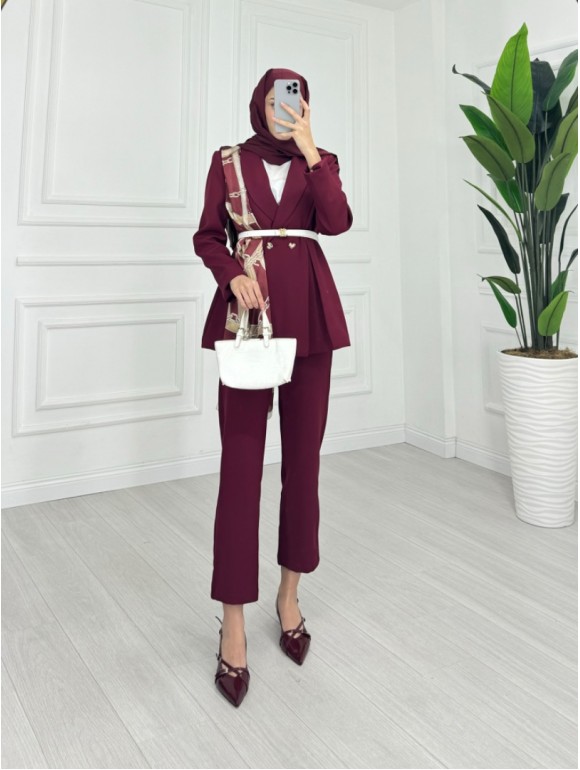 OLİVİA TAKIM BORDO