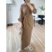 KETY ELBİSE KAHVE