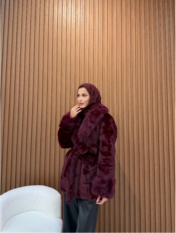 LUXURY KÜRK BORDO