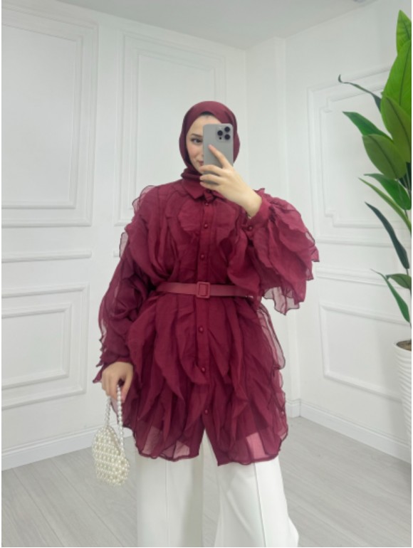 HESSY GÖMLEK BORDO