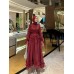 NAZZY ELBİSE BORDO