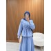SİSYA ETEKLİ TAKIM MAVİ