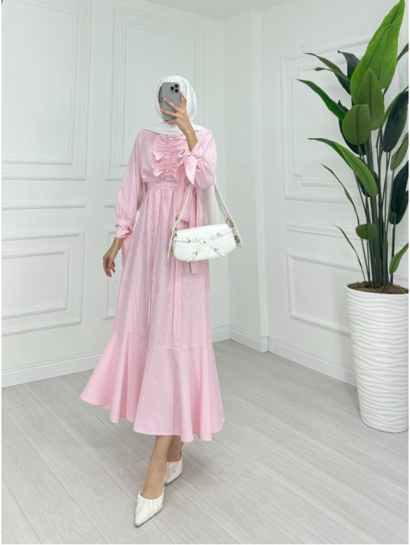 EFİL ELBİSE PEMBE