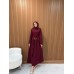 DİAMORE ELBİSE BORDO