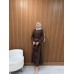 DİAMORE ELBİSE KAHVE