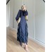 VERGA ELBİSE LACİVERT