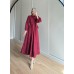 FİSTY ELBİSE BORDO