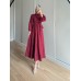 FİSTY ELBİSE BORDO