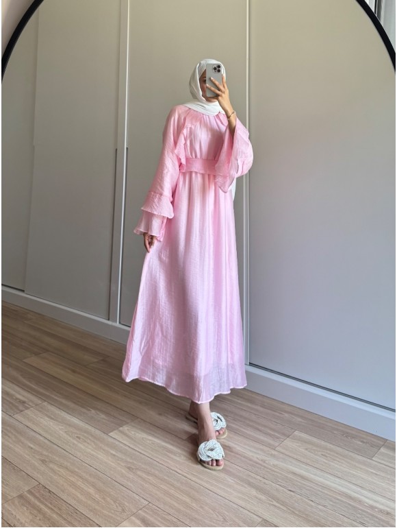 JELLSA ELBİSE PEMBE