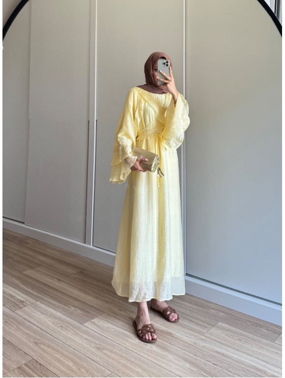 JELLSA ELBİSE SARI