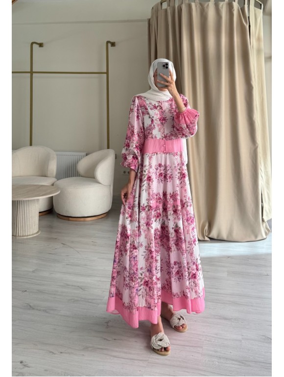 AİSHA ELBİSE PEMBE