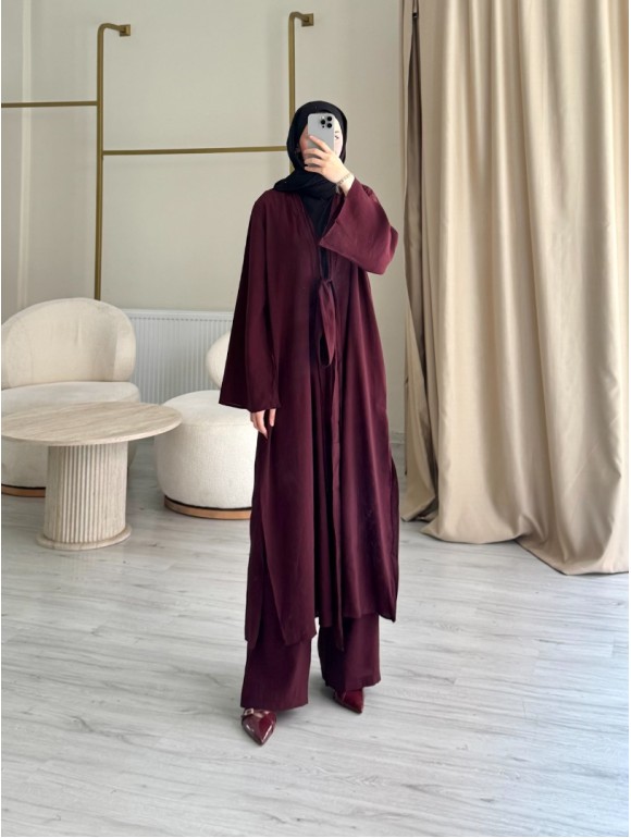 MİA KİMONO TAKIM BORDO