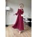 DİANE ELBİSE BORDO