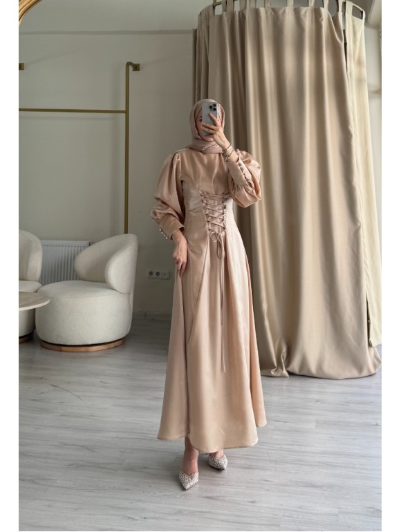 LADY ELBİSE BEJ