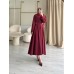 CAMİLİA ELBİSE BORDO