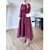 SANDY ETEKLİ TAKIM BORDO