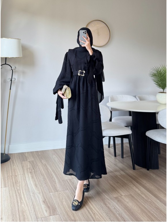 MARY ELBİSE SİYAH
