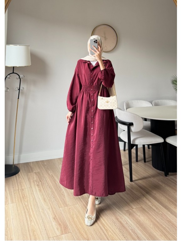 BYMEN ELBİSE BORDO