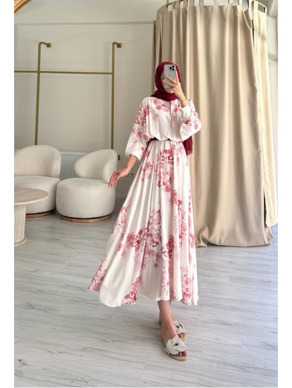 GİNNY ELBİSE BORDO