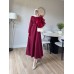 DİNA ELBİSE BORDO