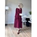 ASEL ELBİSE BORDO