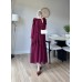 ASEL ELBİSE BORDO