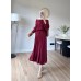 TASHA ETEKLİ TAKIM BORDO